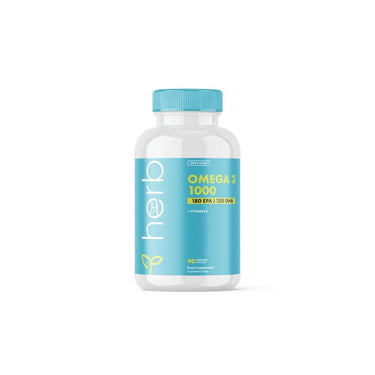 Omega 3 1000 mg (EPA 180/ DHA 120) 90 Capsules - front